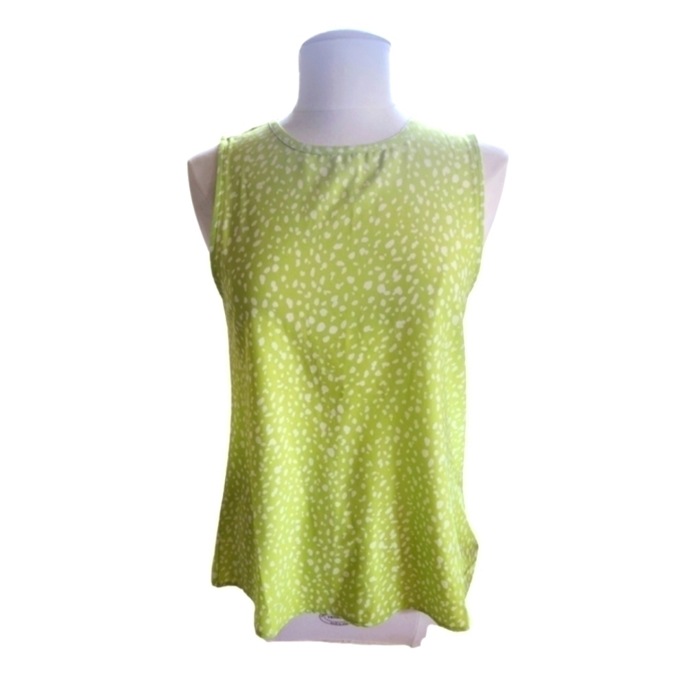NWT Eden Ruth Green Dotted Tank Top